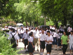Brian Blending in at Mahidol University