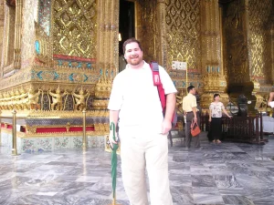 Outside the emerald buddha